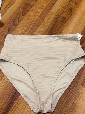 Old Navy High-Waist Bikini Bottoms in Beige